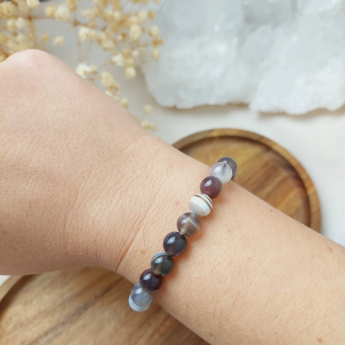 Bracelet agate du botswana