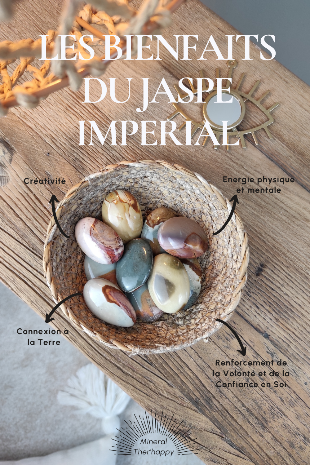 Jaspe polychrome roulée