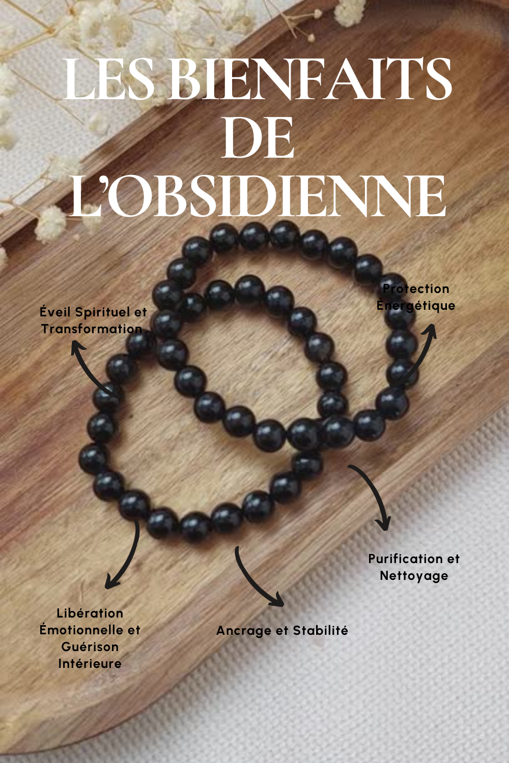 Obsidienne noire : Vertus et usages en lithothérapie Image