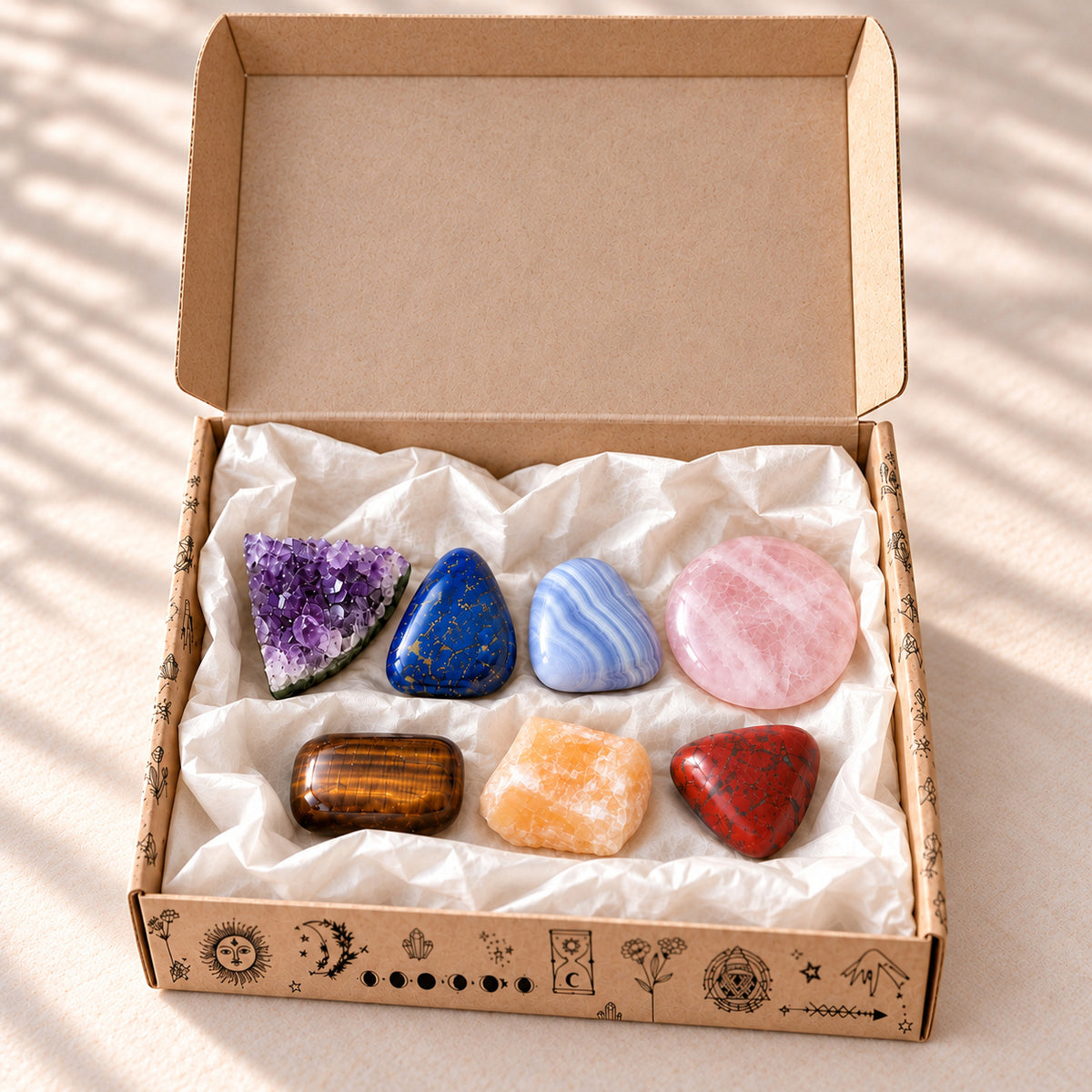coffret pierres 7 chakras