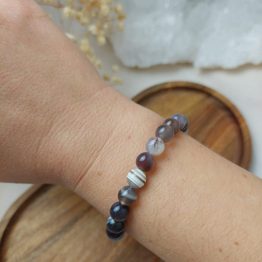 Bracelet agate du botswana