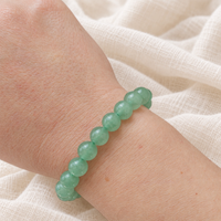 bracelet aventurine verte portée