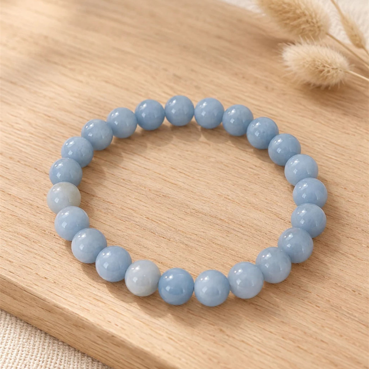 Bracelet Calcédoine bleue
