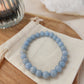 Bracelet Calcédoine bleue