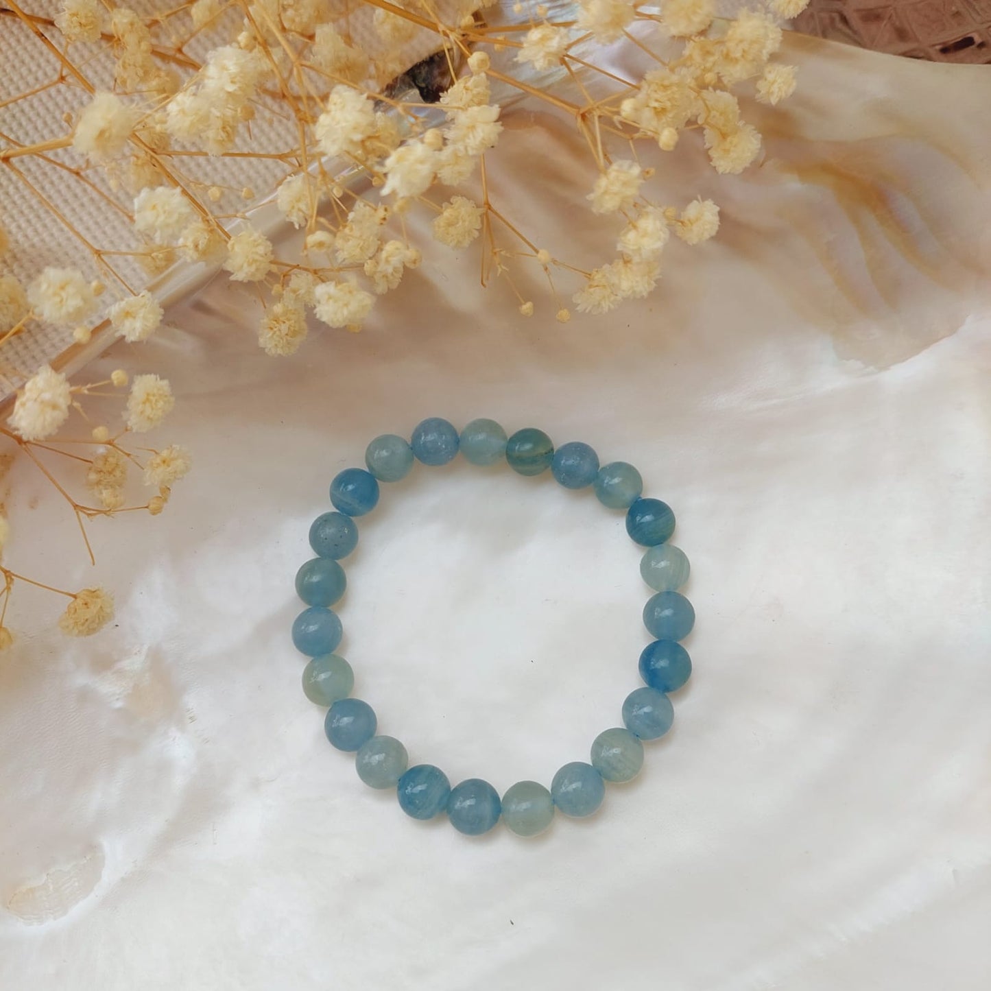 Bracelet calcite bleue