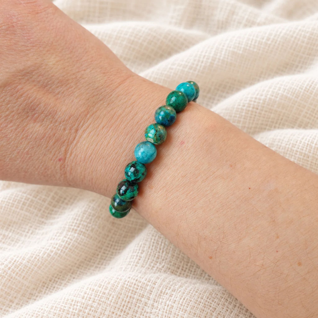 bracelet chrysocolle poignet