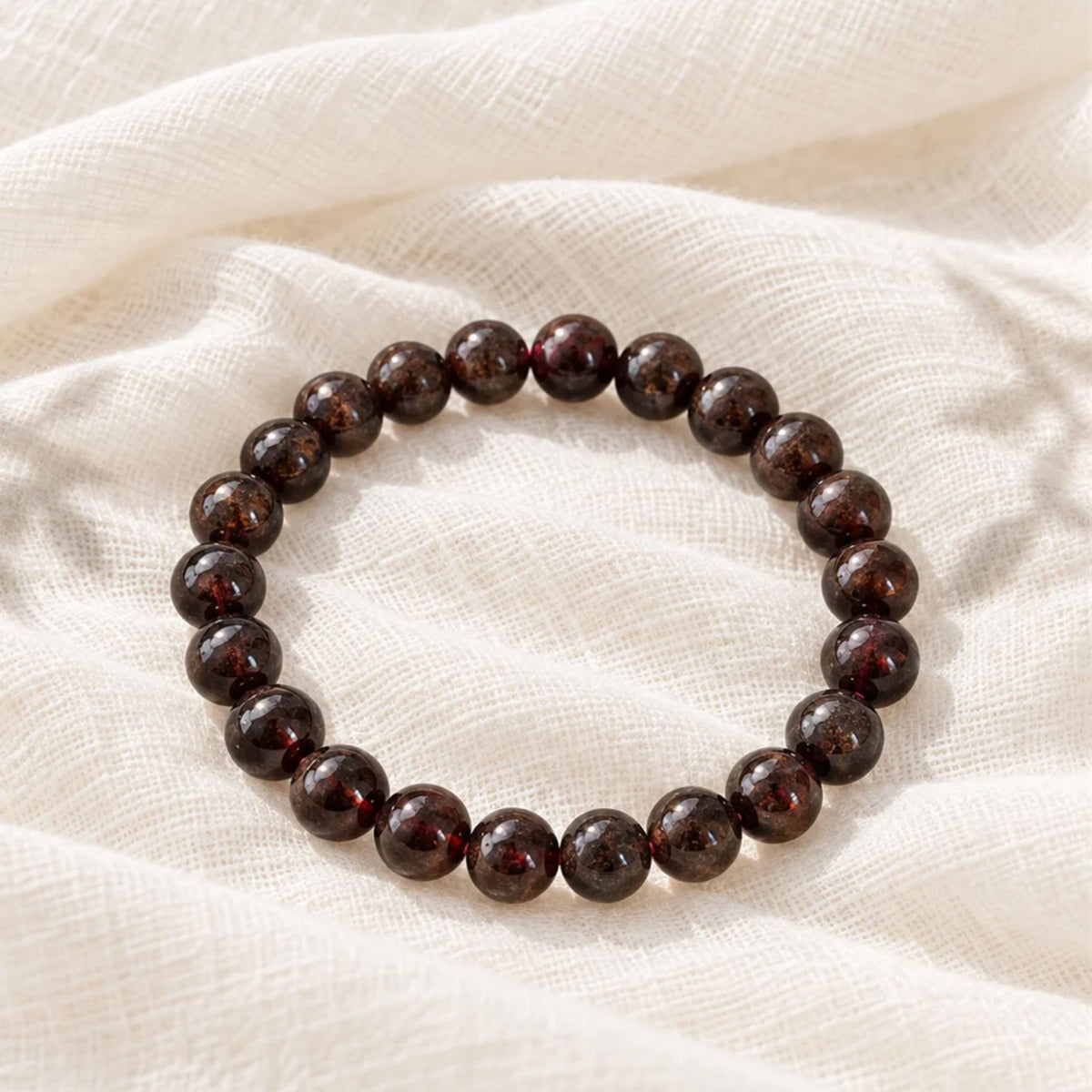 bracelet grenat gaze