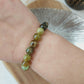 Bracelet grenat vert