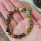 Bracelet grenat vert