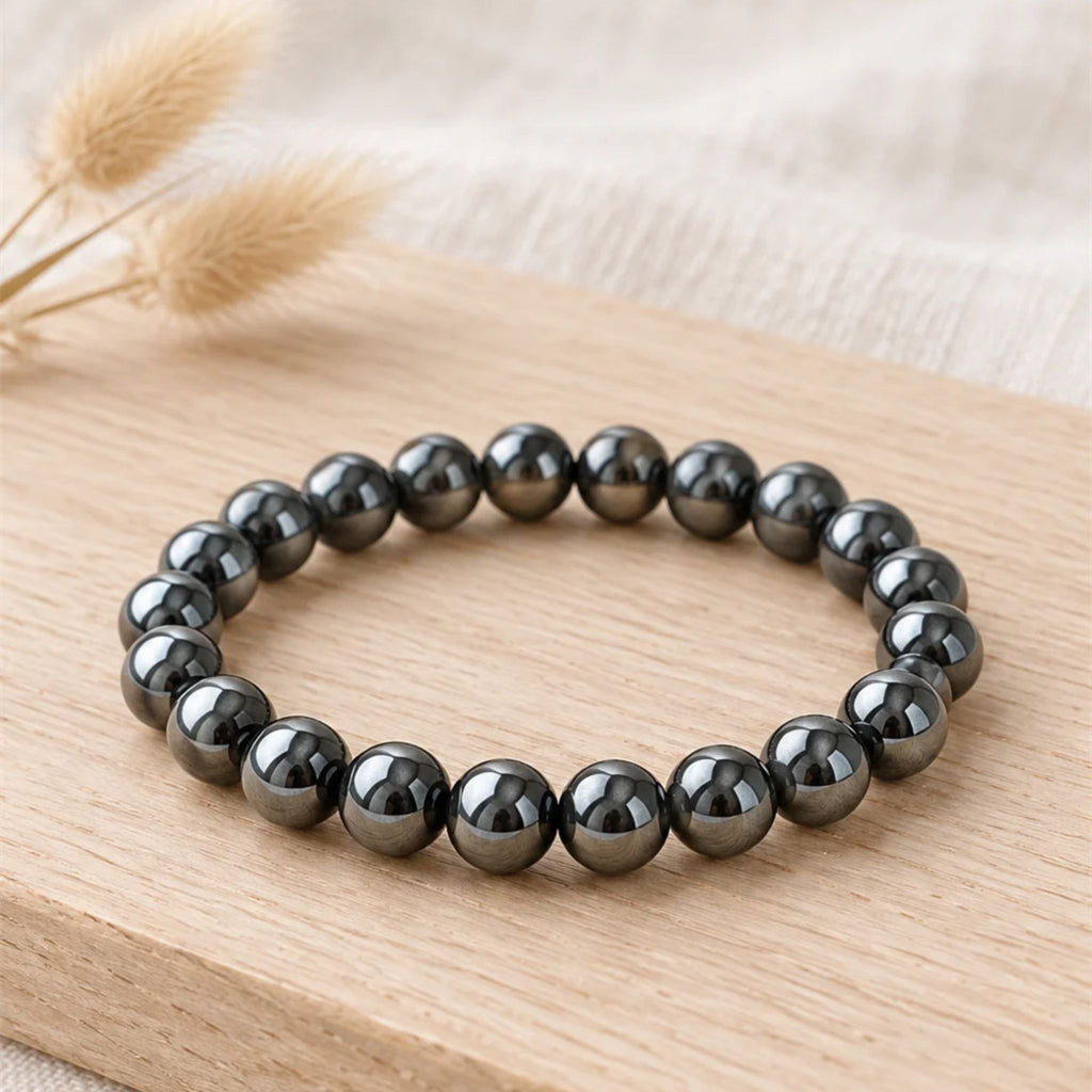 bracelet hematite bois