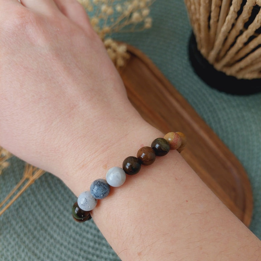 Bracelet Jaspe océan