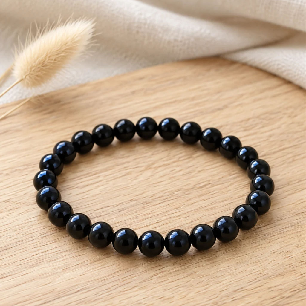 bracelet onyx bois