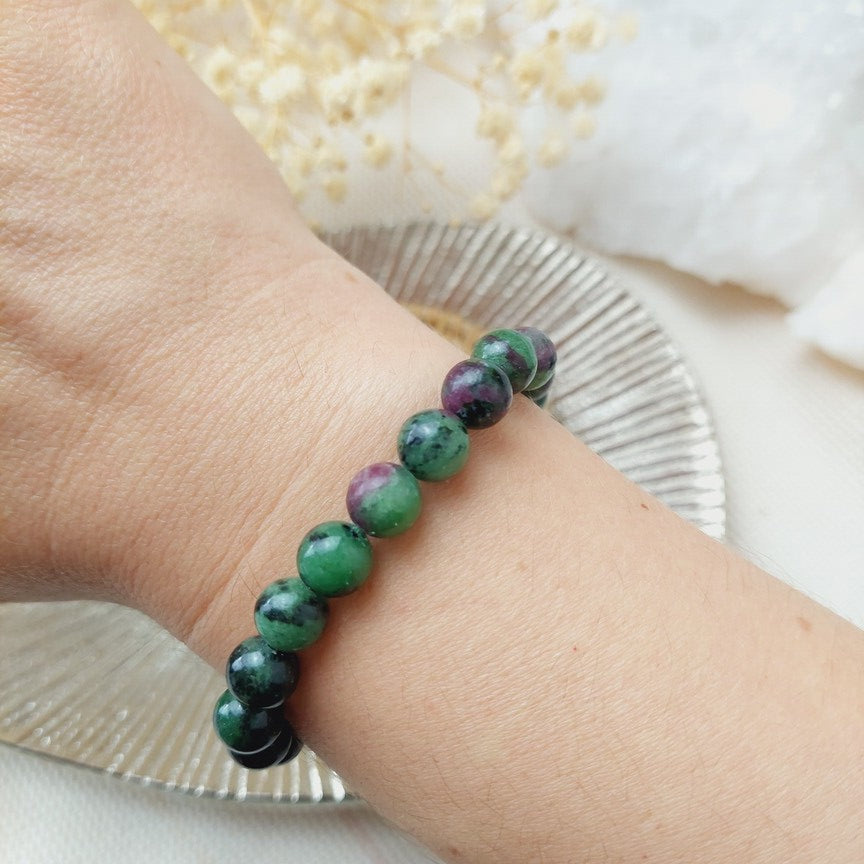 Bracelet Rubis Zoïsite