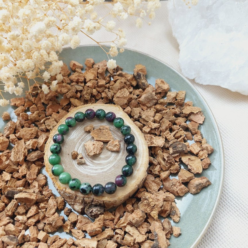 Bracelet Rubis Zoïsite