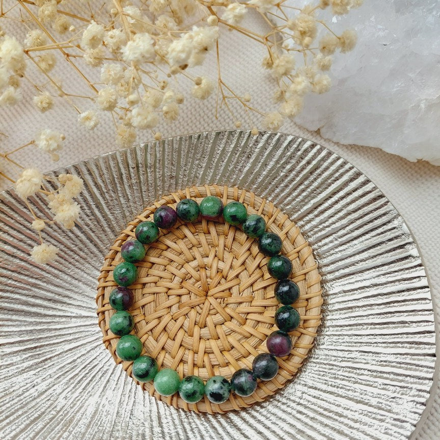 Bracelet Rubis Zoïsite