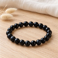 bracelet tourmaline noire bois