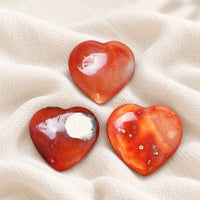 Galet cornaline coeur
