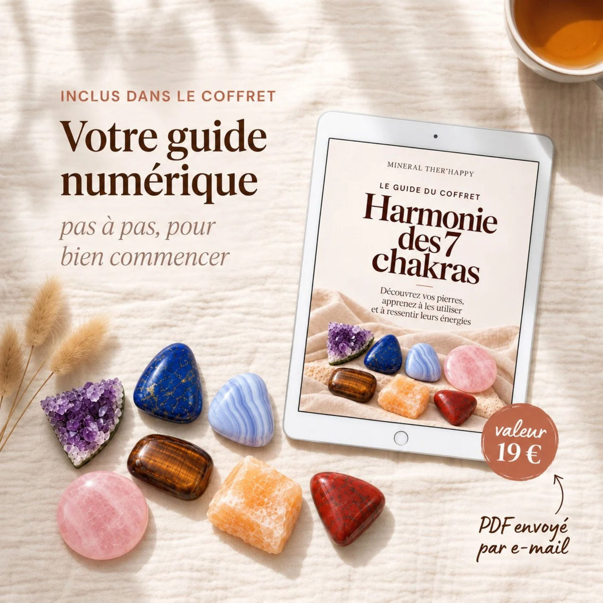 Coffret lithothérapie - Harmonie des 7 chakras