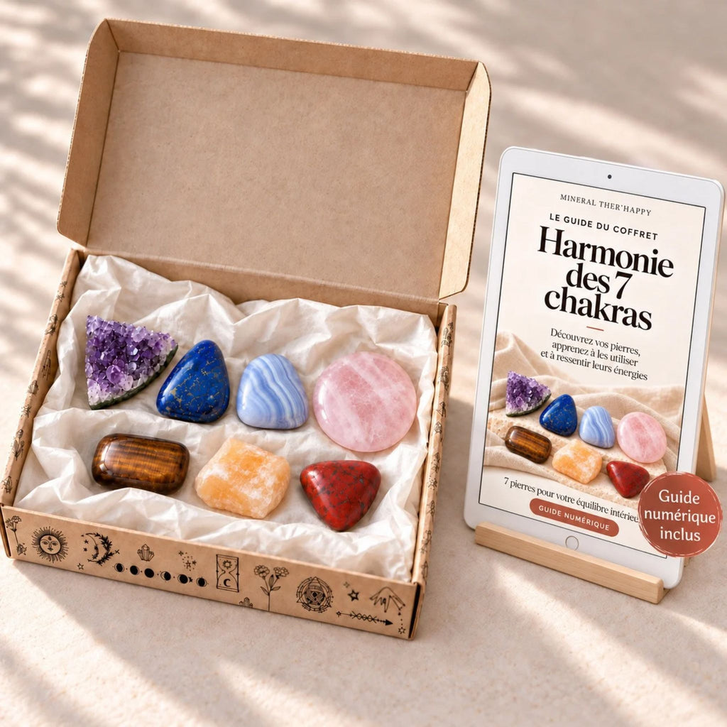 coffret chakras et guide tablette