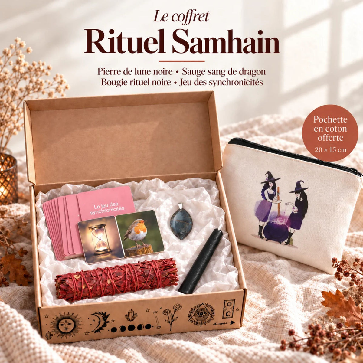 Coffret Lithothérapie - Rituel de Samhain