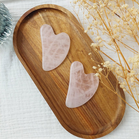 Gua sha quartz rose