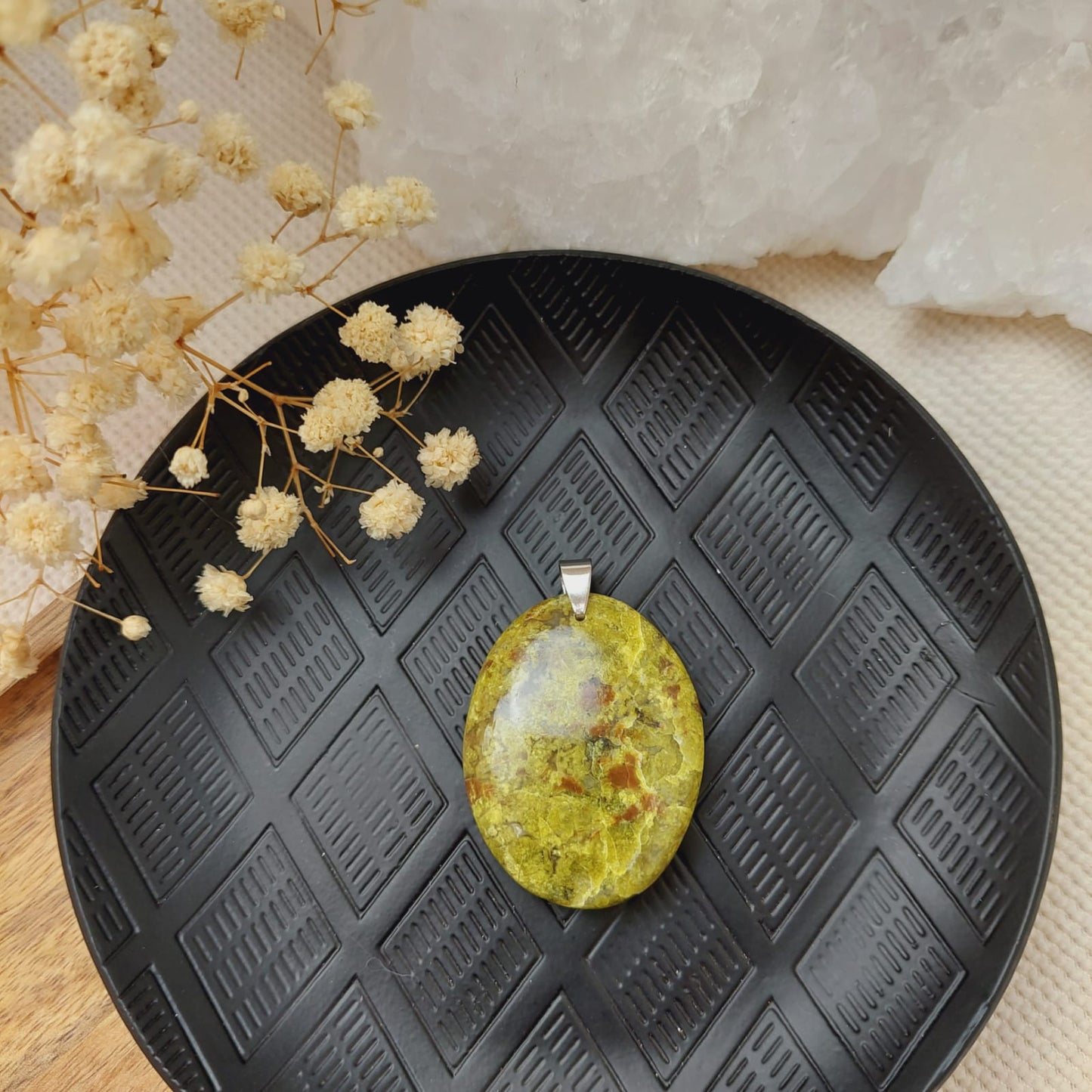 Pendentif Opale verte