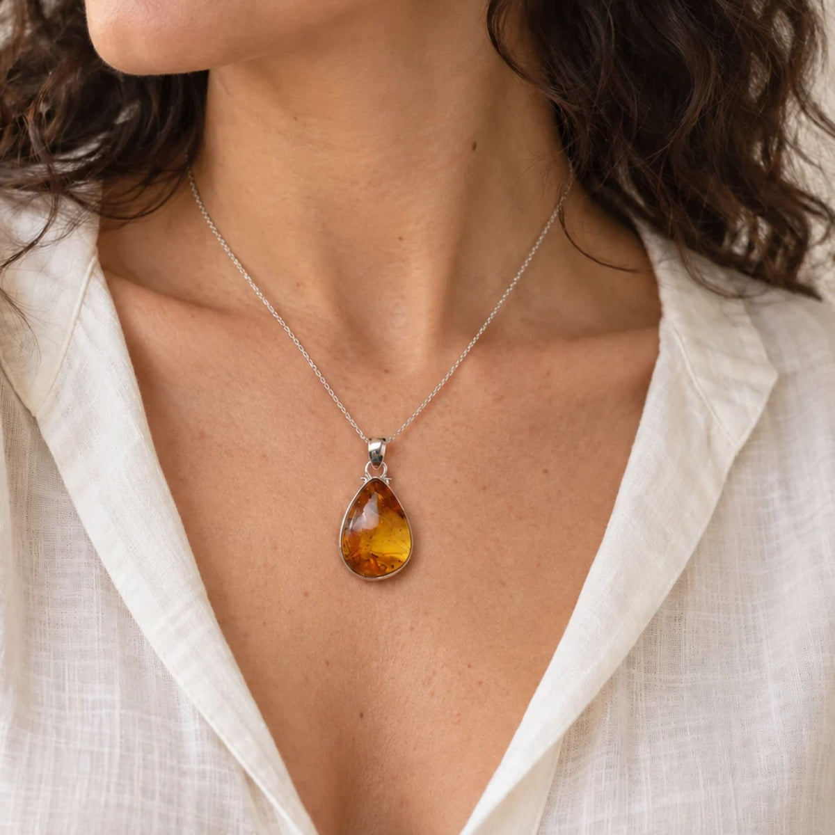 Pendentif Ambre