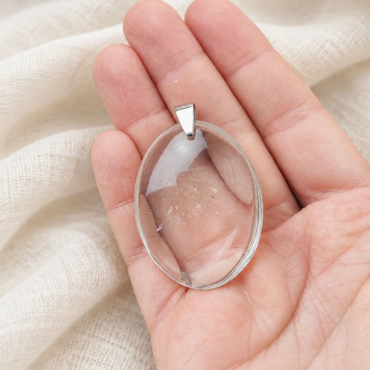 Pendentif cristal de roche